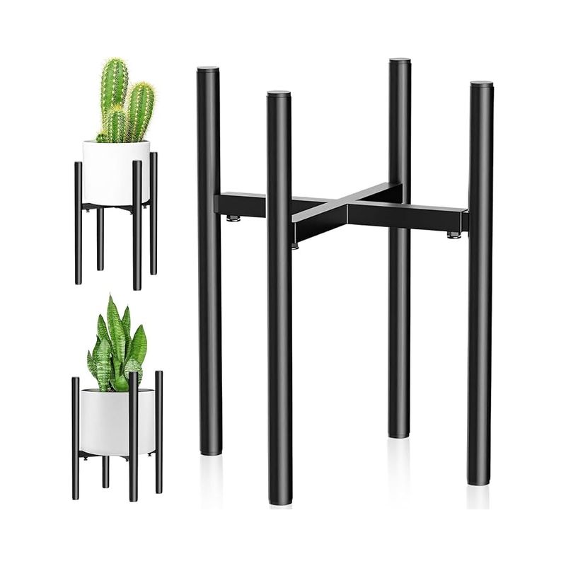 Verstellbarer Pflanzenständer Für Drinnen Und Draußen, Pflanzenhalter Aus Metall Für Blumentöpfe Von 20 Bis 35 Cm, Pflanzenregal Für Drinnen Und Draußen, Universeller Blumenständer, Pflanzenhocker Für