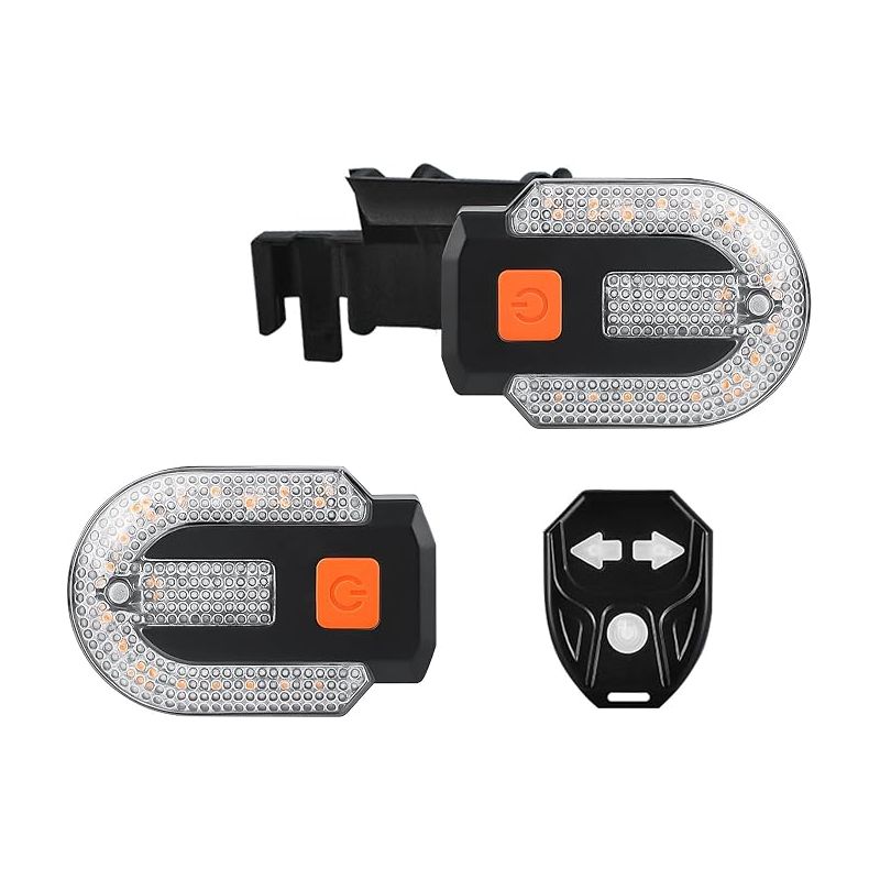 Kabellose Fahrrad-blinklichter Mit Alarmfunktion, Fernbedienung, Usb-aufladung, Ipx5 Wasserdicht, 5 Modi (vorwärts/rückwärts).