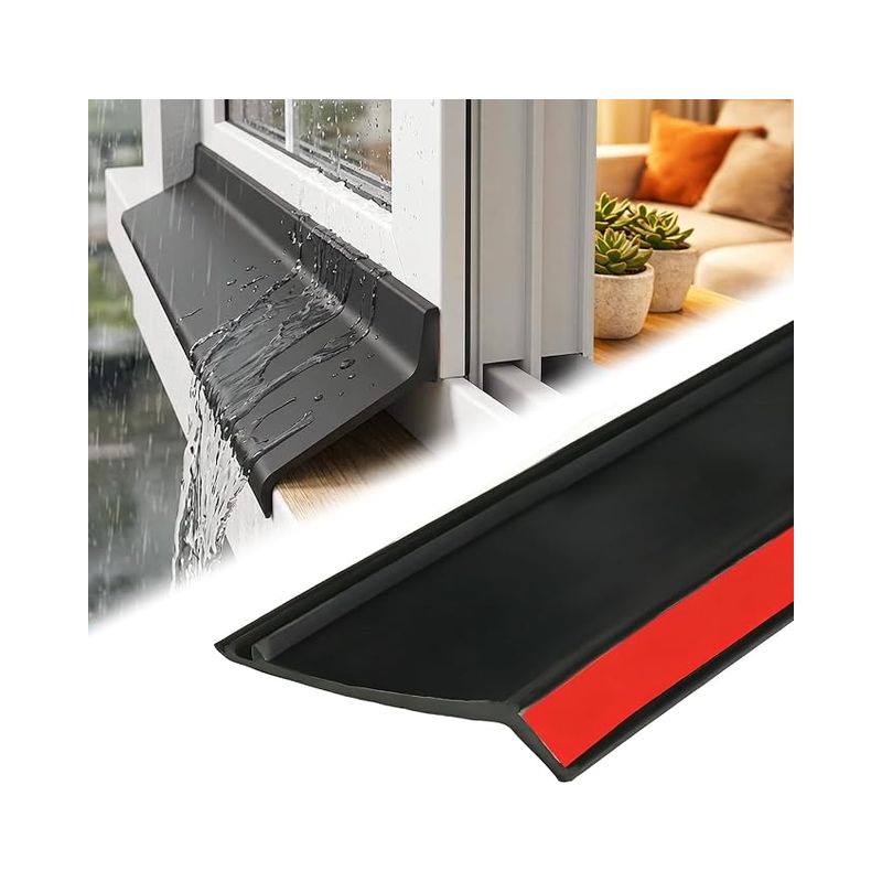 Schutzleiste Für Fenster, Gummidichtung Für Fenster, Türen Und Balkone (schwarz 5,5 Cm X 5 M)