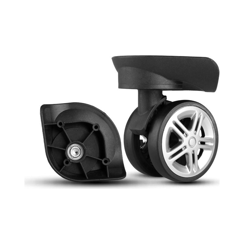 Die 2 Doppelrollenlagerräder Bieten Eine Praktische Reparaturlösung Für Trolleys Und Koffer.