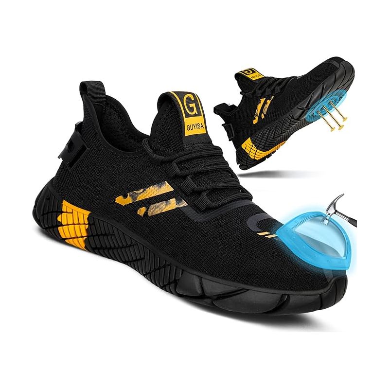 Leichte Sicherheitsschuhe, Stoßfest, Durchtrittsicher, Rutschfest, Mit Stahlkappe, Sicherheits-sportschuhe, Arbeitsschuhe, Unisex