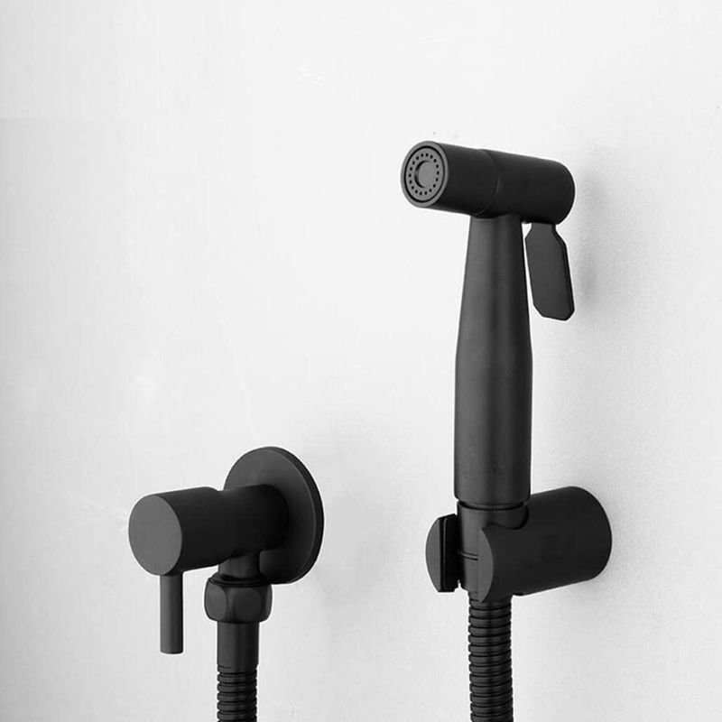 Schwarze, Tragbare Bidetbrause, Edelstahl-wc-armatur, Kaltwasser-badezimmer-sprühset