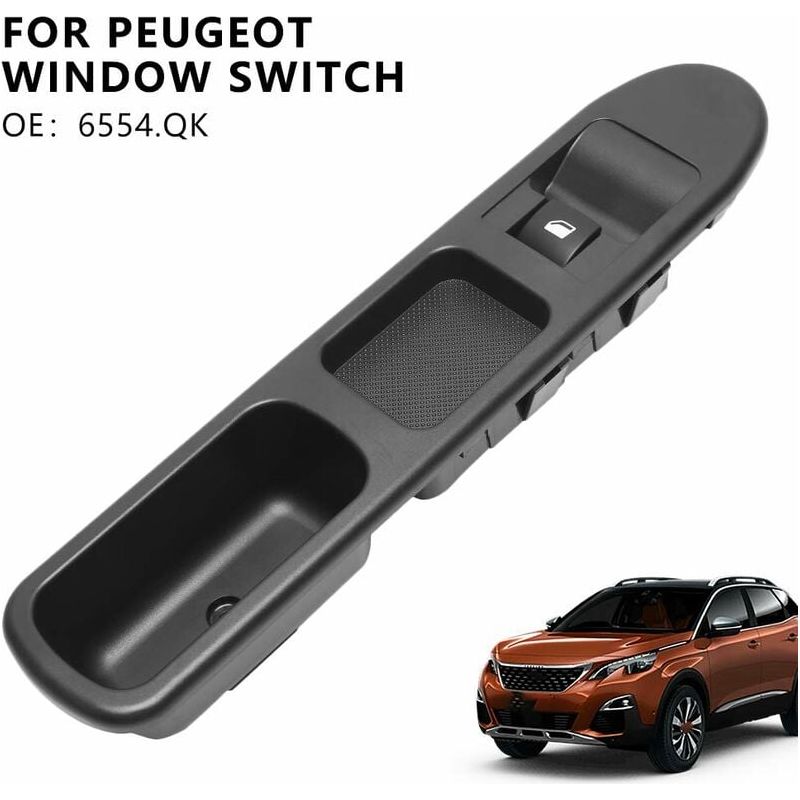 Schalterknopf Für Den Fensterheber Vorne Rechts Für Peugeot 207 (6-polig) - Inhhub