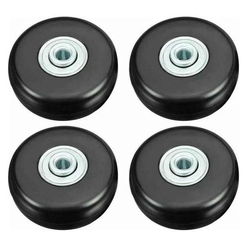 Inhhub Kofferrollen, Hochleistungs-50-mm-reparaturrollen Für Gepäck, Universelle, Geräuscharme Gummirollen Als Ersatz, 4er-set Ersatzrollen Für Koffer