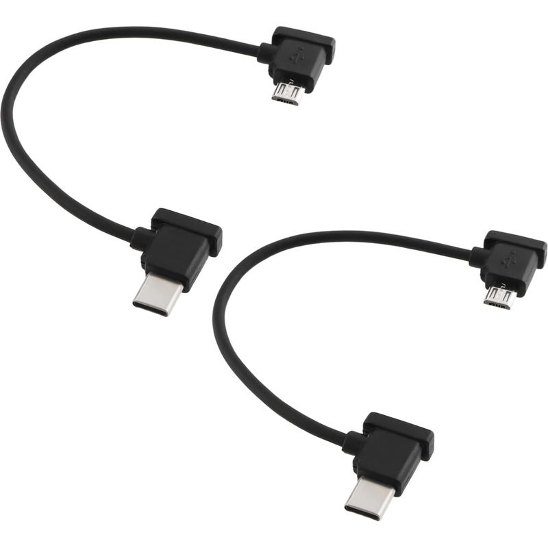 2er-pack Datenkabel Für Fernbedienung, 16 Cm, Typ-c Auf Micro-usb, Kompatibel Mit Dji Mavic Mini Pro Air Drohne, Usb-kabel Für Usb-c-fernbedienung