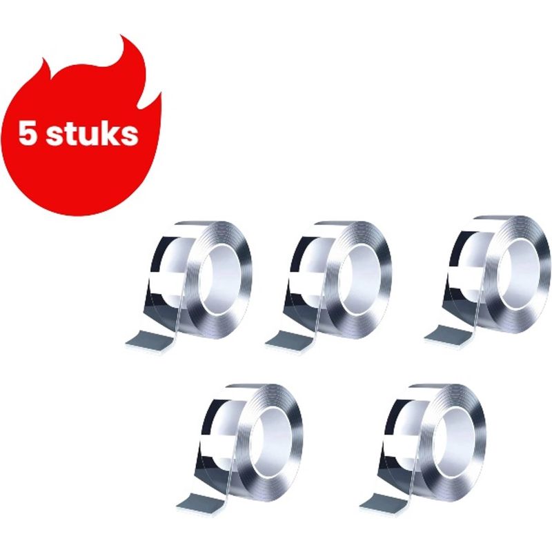 Transparentes, Rückstandsfreies, Doppelseitiges Nano-acrylklebeband, 2 Cm Breit Und 1 M Lang, Stark