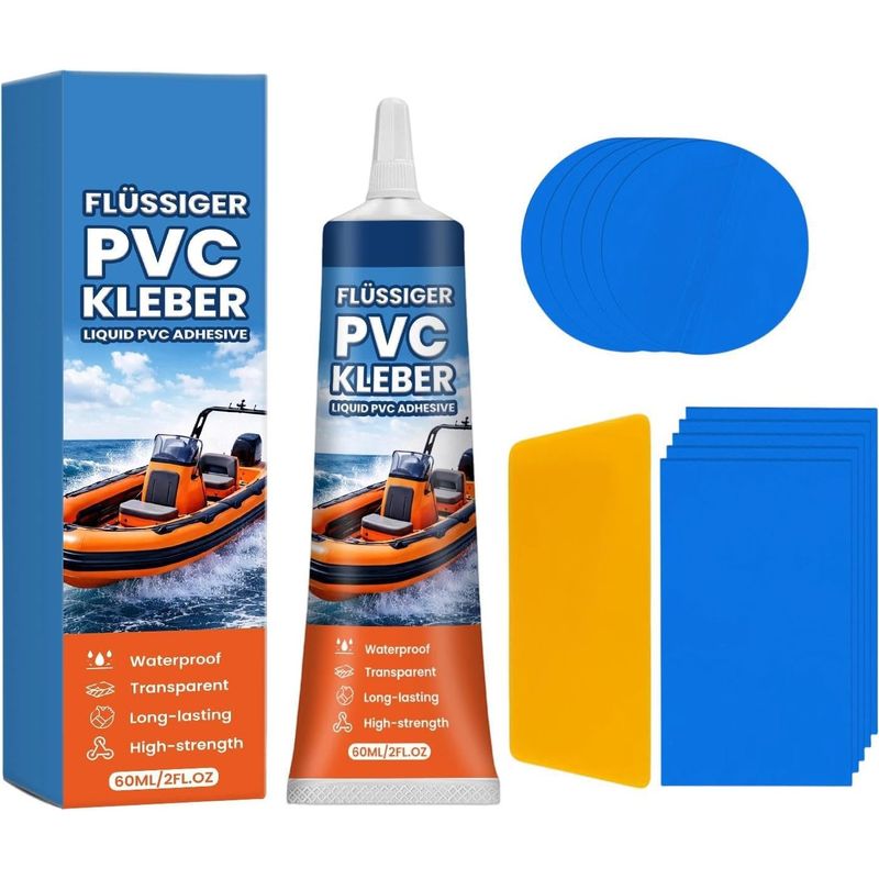 Wasserdichter Poolfolien-reparaturkleber 60 Ml, Transparenter Kleber Für Whirlpools, Zelte Und Aufblasbare Gegenstände