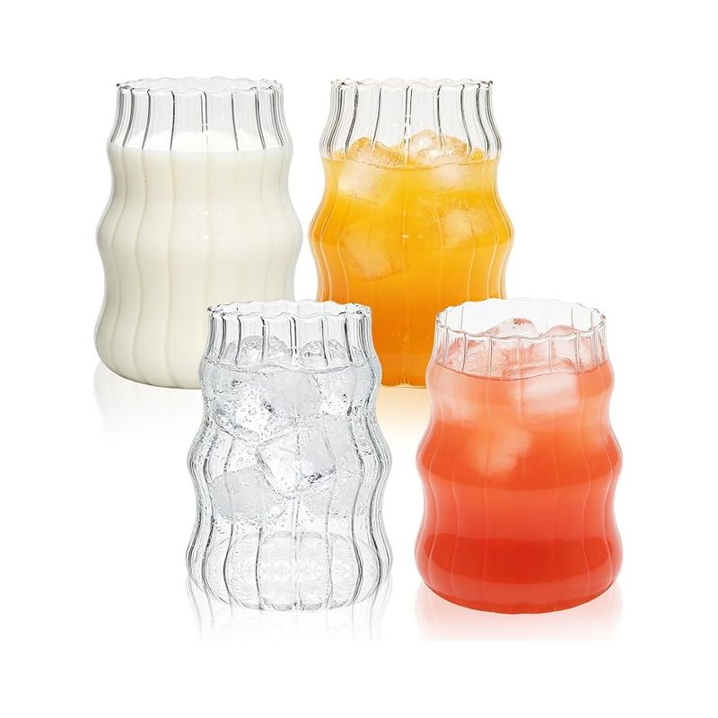 Gläserset Für Eiskaffee, Wasser, Limonade Und Cocktails