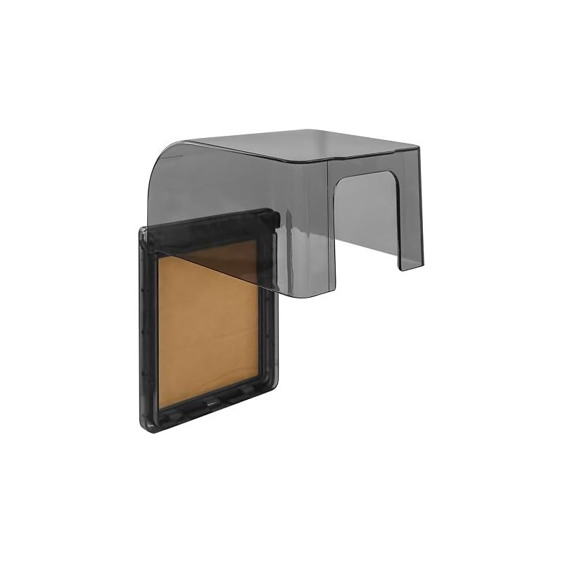 Wasserdichte Steckdosenabdeckung Typ 86, Selbstklebende Kunststoffabdeckung Für Bad- Und Küchensteckdosen, 12,2 X 11 X 7,3 Cm, Transparent Schwarz
