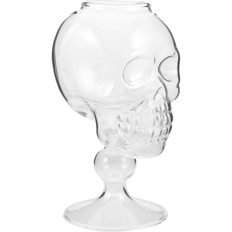 Transparentes Totenkopf-weinglas, Cocktailglas, Whiskyglas, Bar, Hausparty, Trinkglas In Totenkopfform