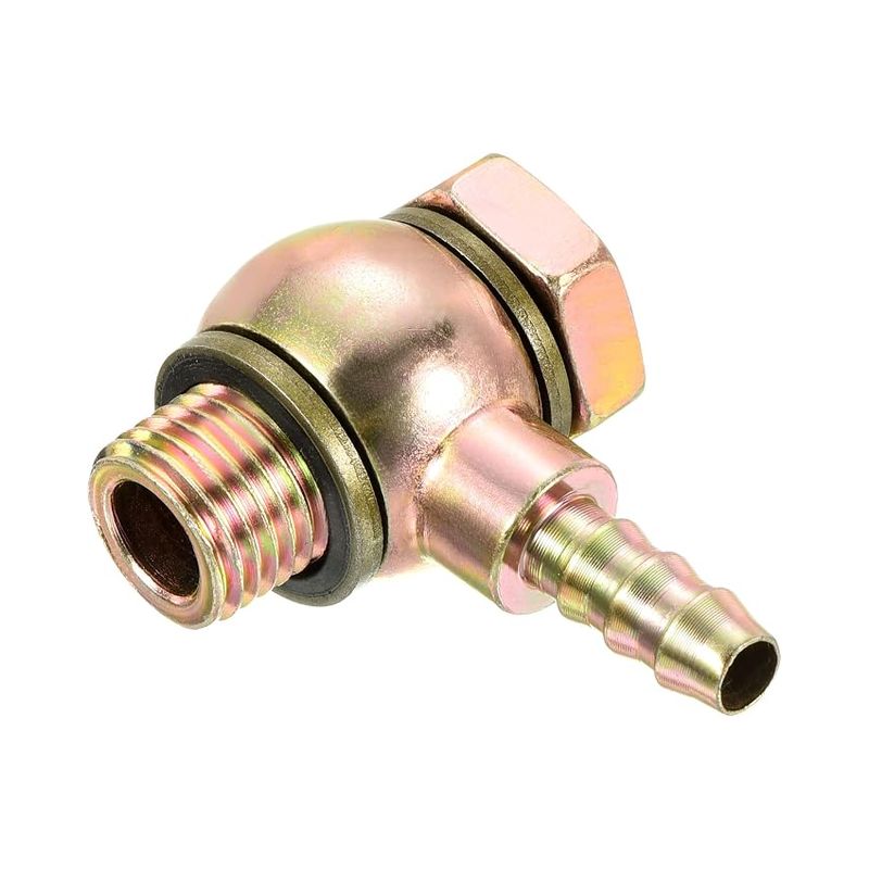 Barbillon Rohrverschraubungswinkel 8 Mm M14 X 1,5 Kohlenstoffstahl Gold