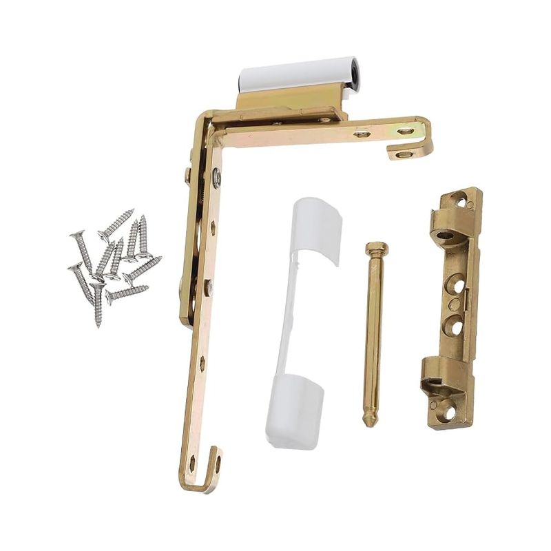 Charnière Fenêtre Acier Au Carbone Doré Pvc Gauche Droite Kit De Réparation Diy Avec Vis Fenêtres À Battant Salle De Bain Cuisine Balcon