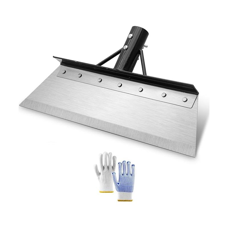 Gartenschaufelkopf, 15 Zoll Edelstahl-schaberblatt Mit Schrauben, Moosentferner, Schneeschaufelkopf