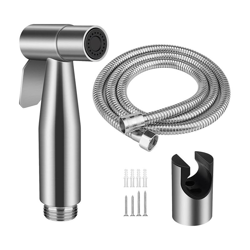 Handbrause Für Bidet, Edelstahl-wc-duschkopf Mit Halterung, 1,5 M Flexibel, Für Wc-reinigung, Haustierbad, Persönliche Hygiene