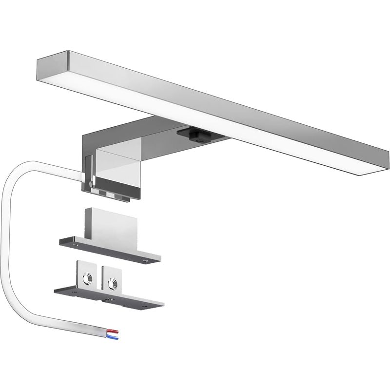 Led-badezimmerspiegelleuchte Mit Schalter, 30 Cm, 500 Lm, 5 W, 4000 K Neutralweiß, 230 V, Wandmontage, Ip44 Wasserdicht