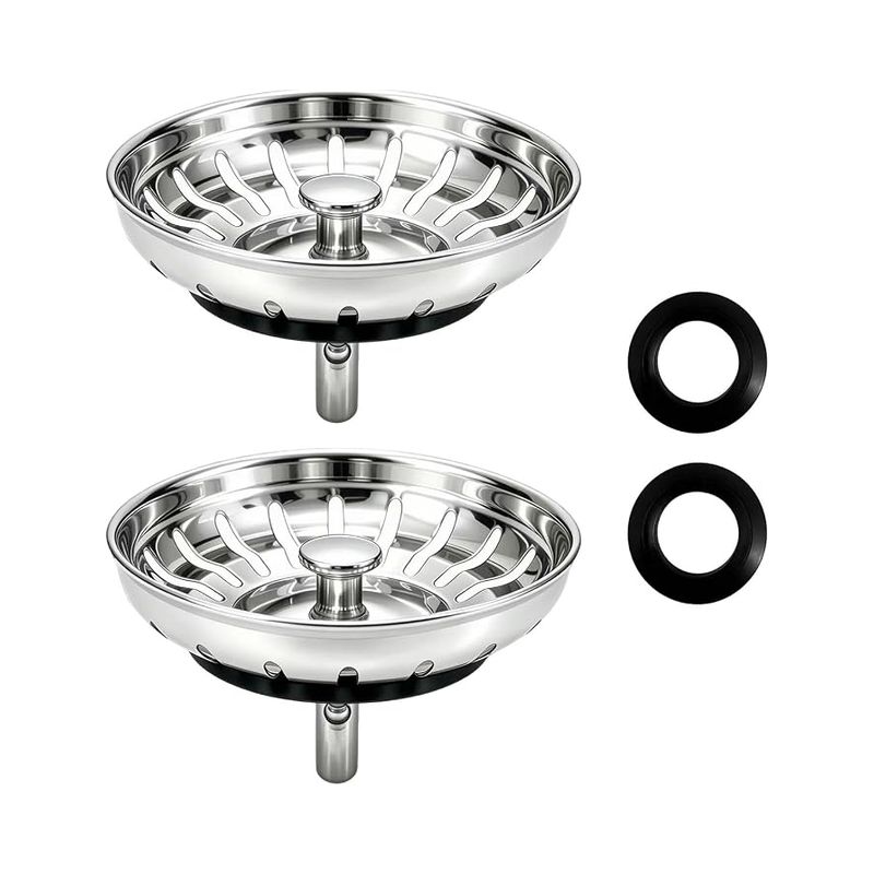 Spülbeckenstöpsel, 80 Mm, Spülbeckenfilter Und Spülbecken-set, Universeller Spülbecken-siebeinsatz Mit Schmutzfänger, Zubehör Für Waschbecken Und Spülbecken