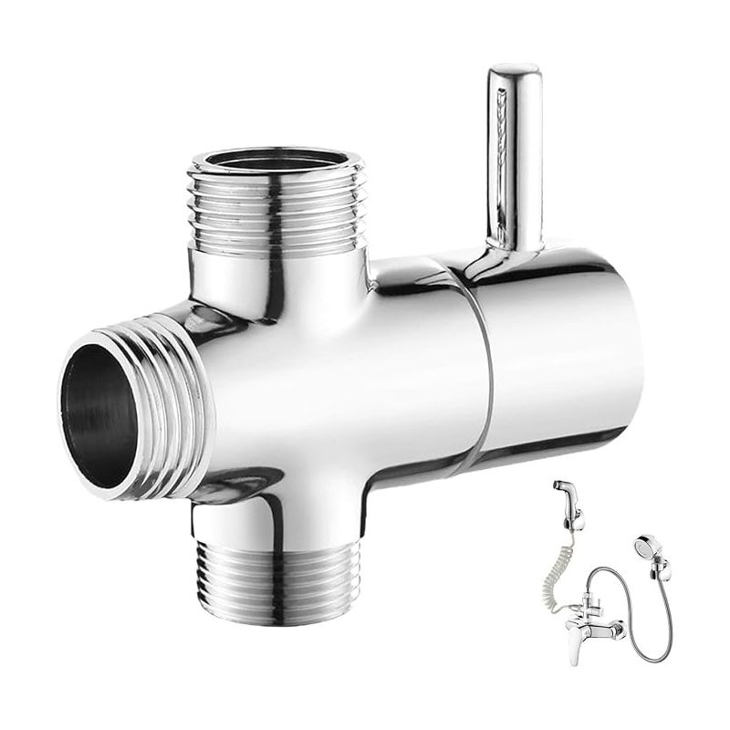 Dreiwege-wasserhahn, Duschumsteller, Anschlussventil, Kupfer, Küche, Badezimmer