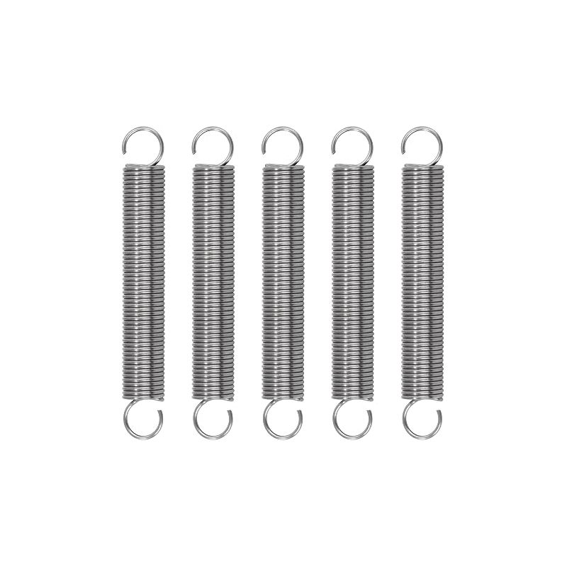Zugfeder 70 Mm, Zugfedern Mit Haken, Edelstahlfedern, Drahtdurchmesser 1 Mm, Außendurchmesser 10 Mm, Kraft 1,5 Kg