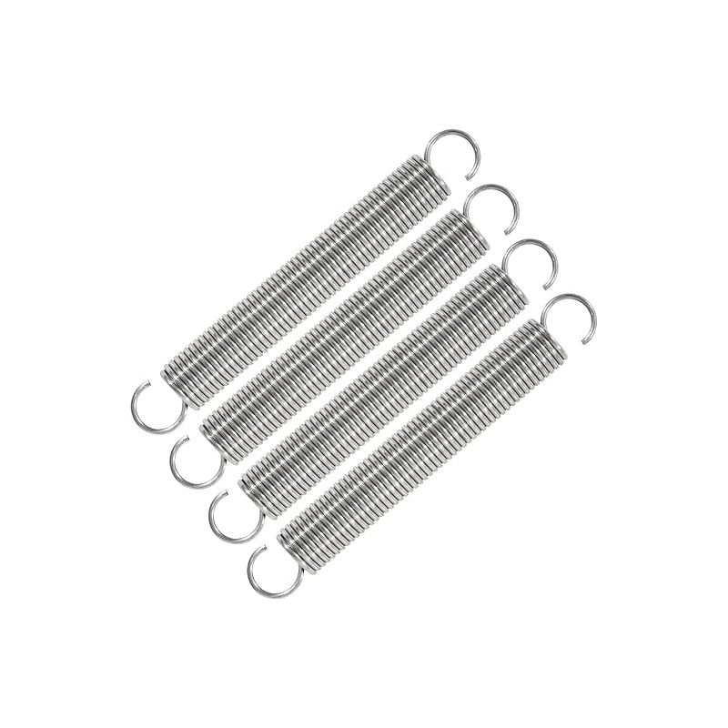 Zugfeder 75 Mm, Zugfedern Mit Haken, Edelstahlfedern, Drahtdurchmesser 1,1 Mm, Außendurchmesser 10 Mm, Kraft 2,35 Kg