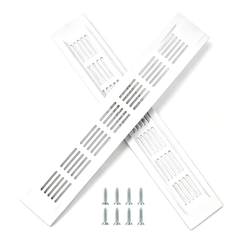 Grille De Ventilation Rectangulaire, Grille D'Aération En Aluminium, Grille De Ventilation Rectangulaire En Aluminium Argent