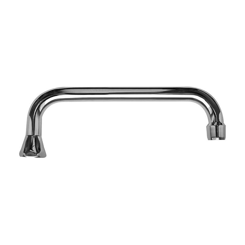 Wasserhahn-auslauf Verchromt Mit Luftsprudler Für Wasser, Länge 300 Mm, Anschluss 20/7 (3/4 Zoll), Durchmesser 18 Mm, Geeignet Für Warm- Und Kaltwasser.
