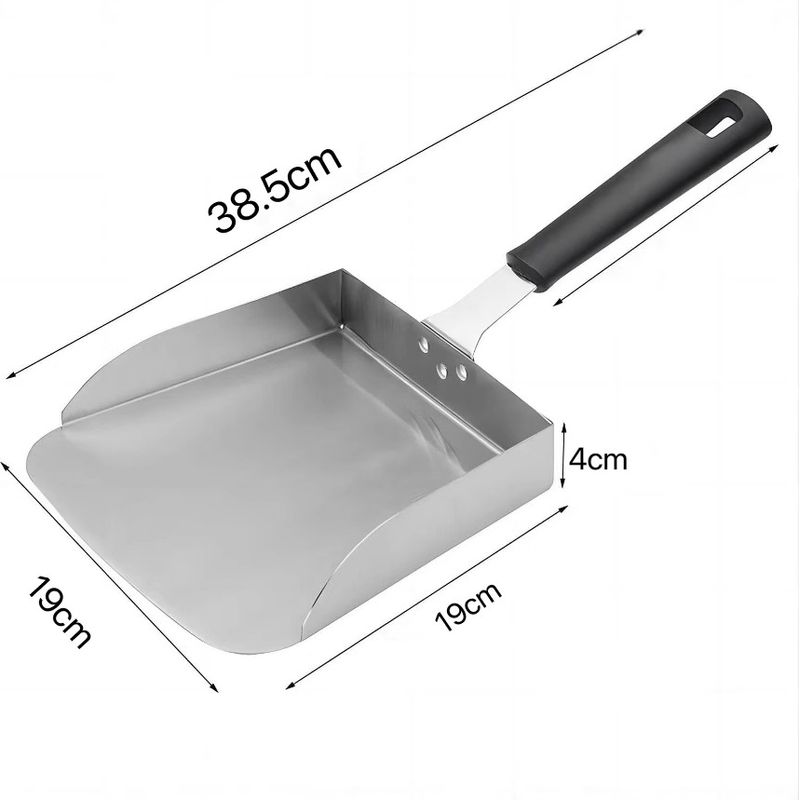 Großer Fisch- Und Gemüsewender Mit Bambusgriff, Grill- Und Bratpfannenschaufel, Ideal Für Fisch, Gemüse Und Meeresfrüchte