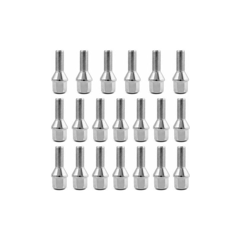 Inhhub Radbolzen, M12 X 1,25, 28 Mm Schaft, 60°-kegelbolzen, 20er-packung - Inhhub