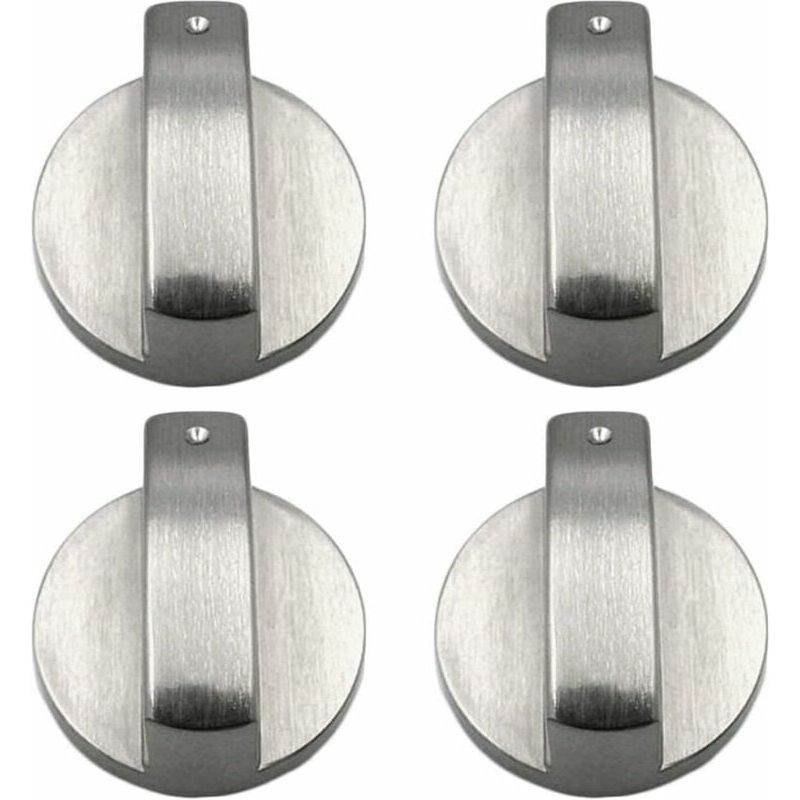Inhhub 4-teiliges Herdknopf-set, Gasherdknöpfe, Metall-gasherdknöpfe, Gasherd-reglerknöpfe, Metall-kochherdknöpfe Für Die Küche, 6 Mm-i