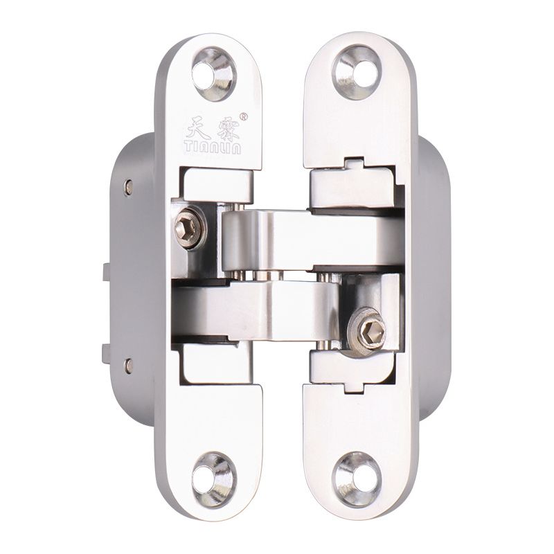 Unsichtbares Scharnier – 3d-aluminium. Farbe: Edelstahl Satiniert. – Rechts – Inhhub