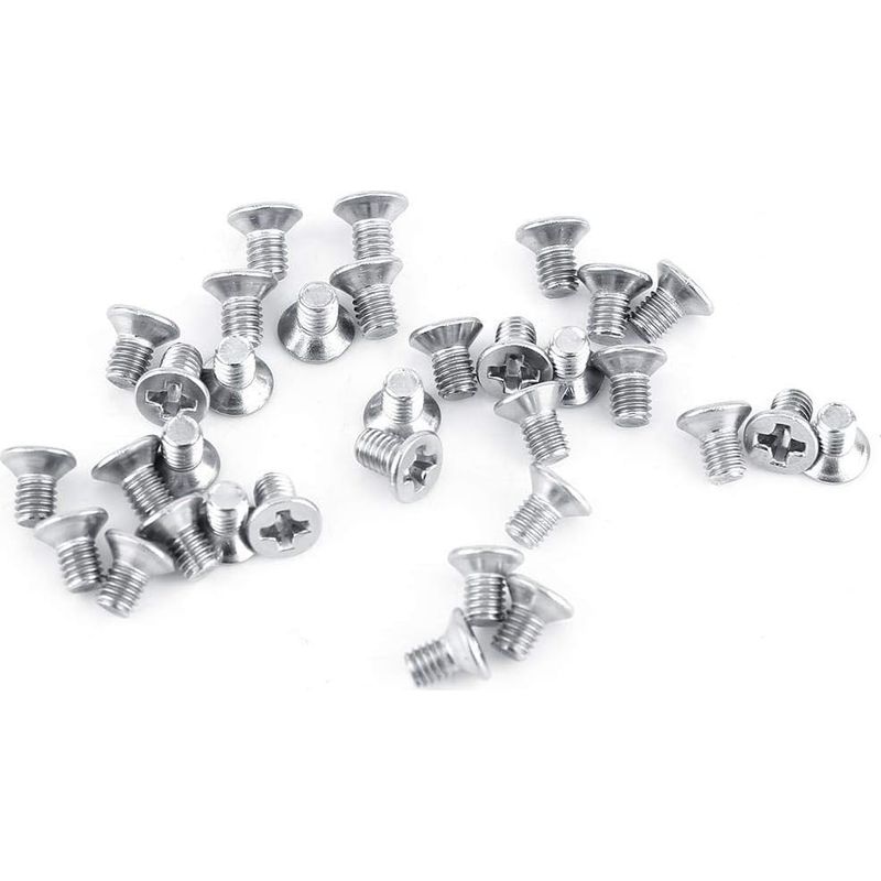 100 Stück M3 Flachkopf-zylinderschrauben Mit Senkkopf, Maschinenschrauben Aus Edelstahl Ss304 (5 Mm) - Inhhub