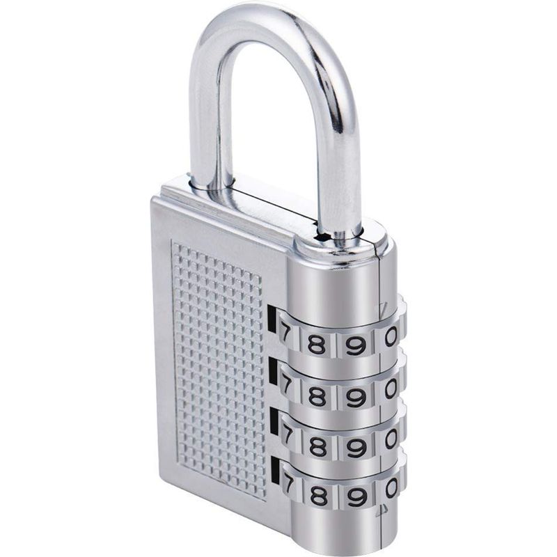 4-stelliges Zahlenschloss Für Handtaschen, Lackiert (silber) - Inhhub