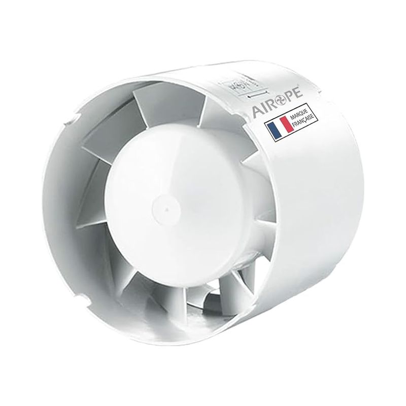 Ba – 100-mm-lüfter Mit Geräuschdämpfung, 105 M³/h, 14 W, Inline-kanal, Axiale Abluftleistung, Für Bad, Wc, Toilette, Zelt, Gewächshaus, Küche, Büro, Garage