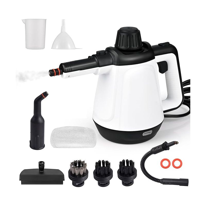 Handdampfreiniger 430 Ml, 1200 W 3,5 Bar Dampfreiniger Für Sofas Mit 9 Zubehörteilen, Elektrischer Dampfreiniger Für Flecken, Bettwanzen, Betten, Matratzen,