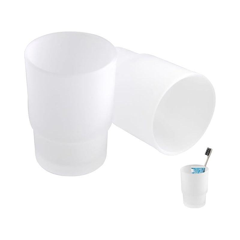 Zahnbürstenbecher Aus Satiniertem Glas Fürs Badezimmer, 200 Ml, Praktisches Zubehör Für Die Zahnbürste, Zahnbürste Für Zuhause