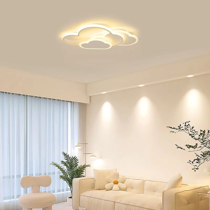 Wolkenförmige Led-deckenleuchte 52×31 Cm – Acryl – Warmes Und Kaltes Licht 3000–6500k – Schlaf- Und Wohnzimmer