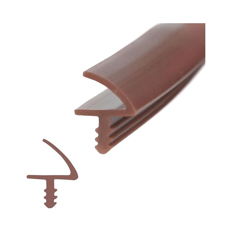 Innentürdichtung, Silikonkautschukdichtung Für 3 Mm Nut Und 11 Mm Falte (weiß)