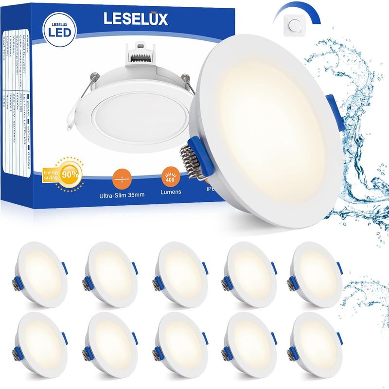 Led-einbaustrahler, Schutzart Ip65, Dimmbar, 6 W, Neutralweiß, 10er-pack