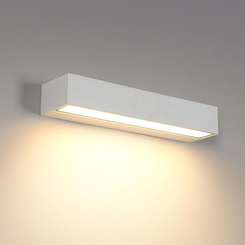 16-w-außenwandleuchte, 3000 K, Moderne Weiße Wandleuchte, Ip65 Wasserdicht, Aluminium-wandstrahler Für Garten, Terrasse, Wand, Weg, Villa, Flur