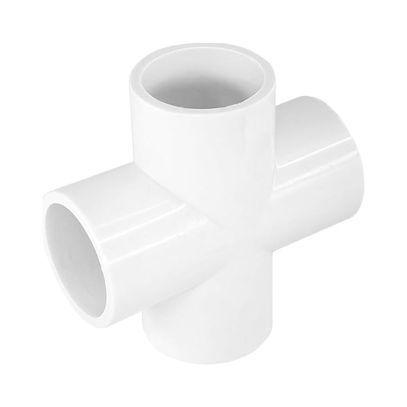 Pvc 4-wege-kreuzverbinder 20 Mm Für Gewächshäuser Und Möbel