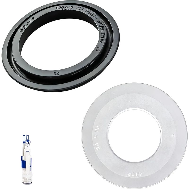 Geberit Wc-dichtungen – 2er-pack Spülkastendichtungen 63 X 32 Mm Und 68 X 46 Mm – Hochwertiger Gummi Für Dauerhafte Abdichtung
