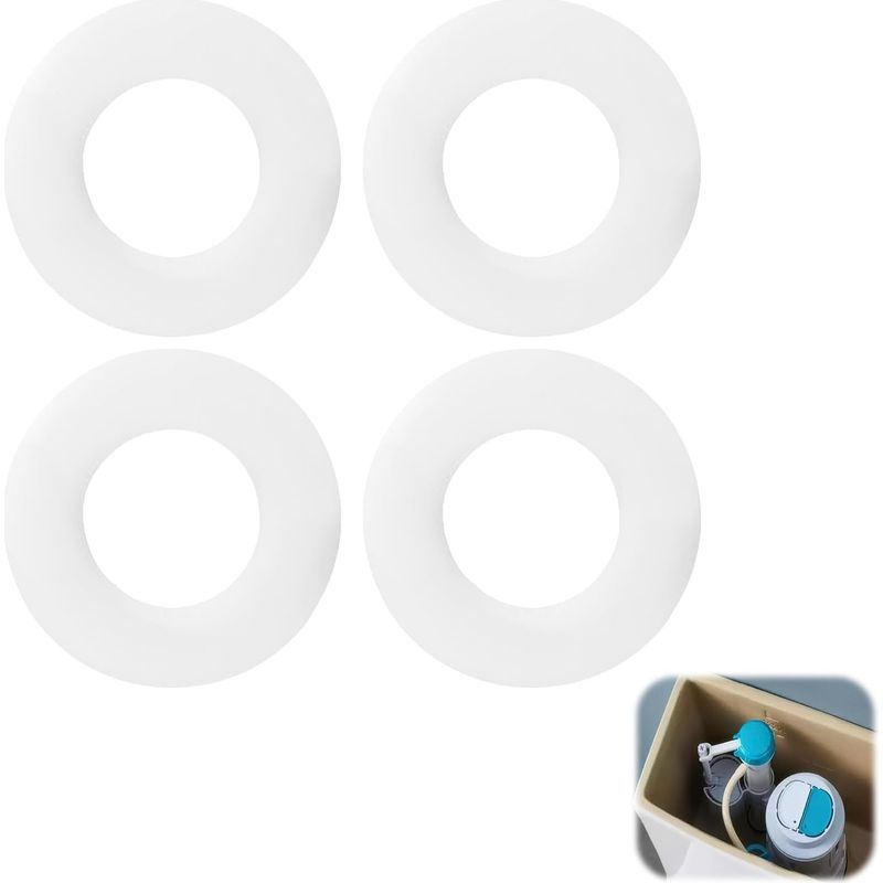 Dichtungssatz (4-teilig) Für Nr. 816.418.00.1, Ersatzdichtung, Kompatibel Mit Spülkästen, Flachdichtung Für Spülspülkästen