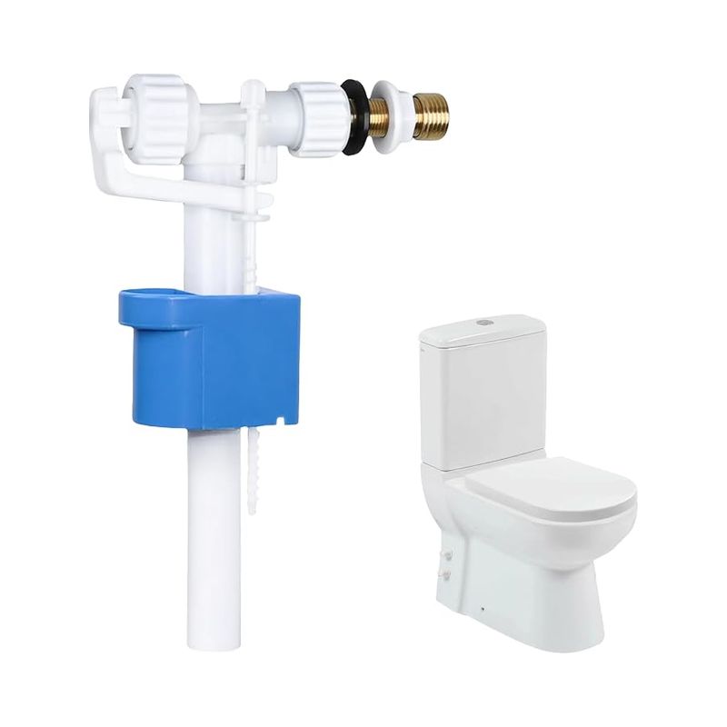 Universelles G3/8"- Und G1/2"-messing-füllventil – Wc-spülkasten-füllventil – Ersatzteile Für Wc-spülkästen – Einstellbare Wassermenge – Wc