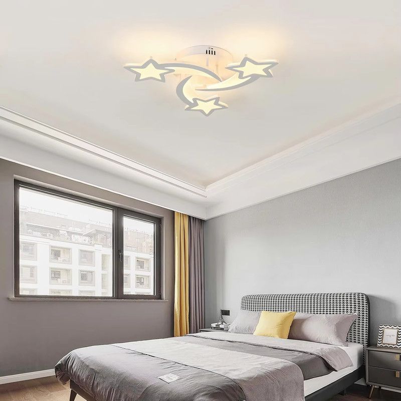 Moderne 30-w-led-sternen-deckenleuchte – Dimmbares Licht 3000–6500 K – Schlafzimmer