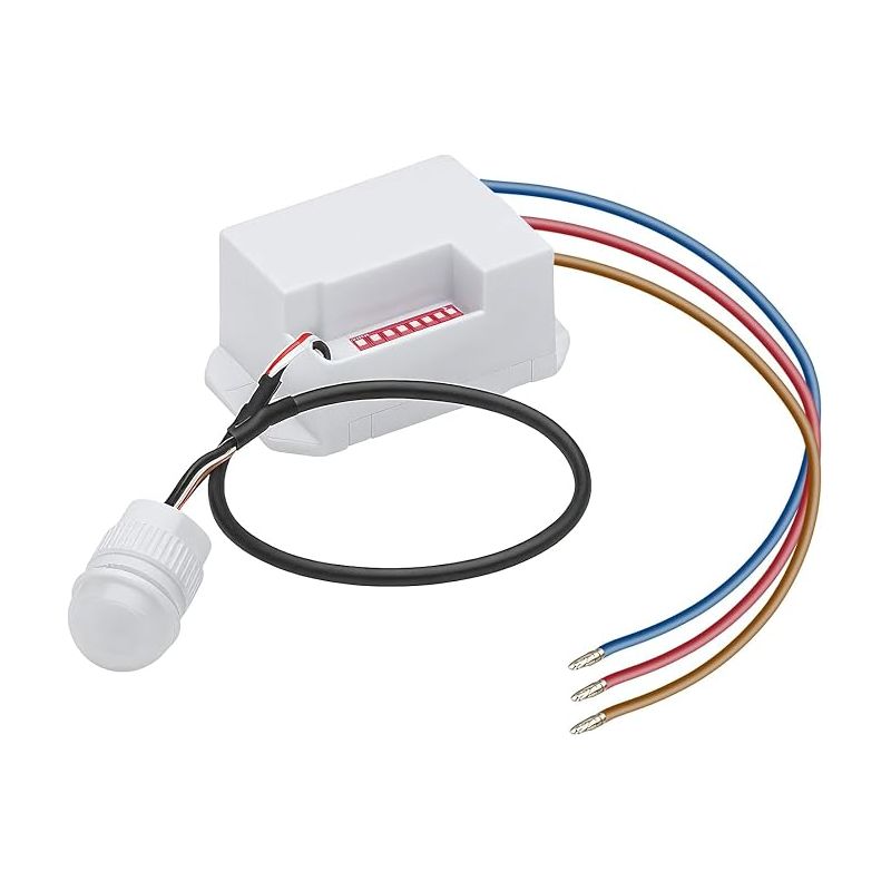 Mini-bewegungsmelder Für Den Innen- Und Außenbereich Mit 360°-rundumsicht, Dämmerungssensor, 220-v-schalter, Infrarotsensor, Einbau-bewegungsmelder Mit 8 M Reichweite Für Led-einbauleuchten