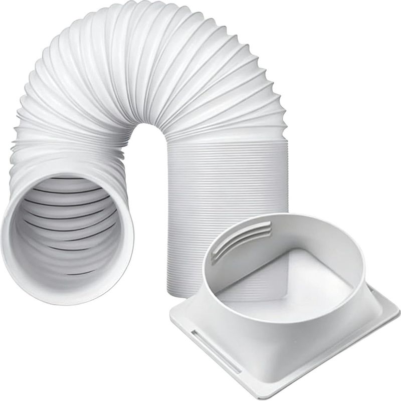 Abluftschlauch Für Klimaanlagen, Einstellbares Tuyau Ac Portable Mit Rechteckigem Anschluss Für Fenster, Zimmer, Schlafzimmer, Salon, Büro