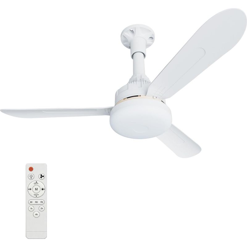 71 Cm Led-deckenventilator Mit Fernbedienung, Extra Flacher Deckenventilator, 3 Leise Flügel, Dimmbare Beleuchtung, Für Schlafzimmer, Kinderzimmer, Büro Und Garage