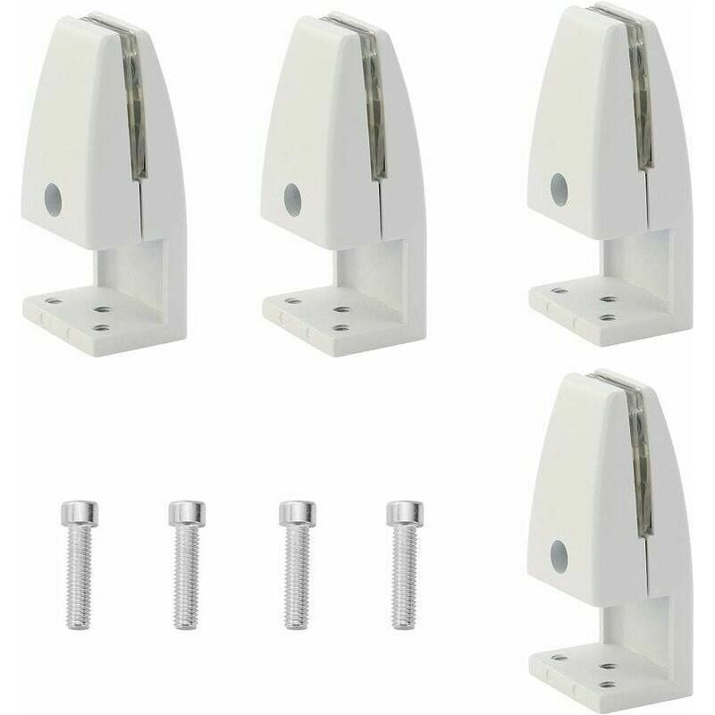 Inhhub Set Mit 4 Tischabtrennungsclips, Aluminiumlegierung, Spuckschutzclips, Sichtschutzclips Für Klassenzimmer (5–20 Mm) - Inhhub