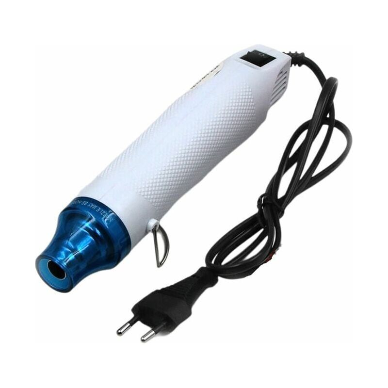 Mini-heißluftpistole 220 V, Tragbare Heißluftpistole Für Schrumpffolie, Schrumpfschläuche, Epoxidharz, Prägen, Diy (weiß) - Inhhub