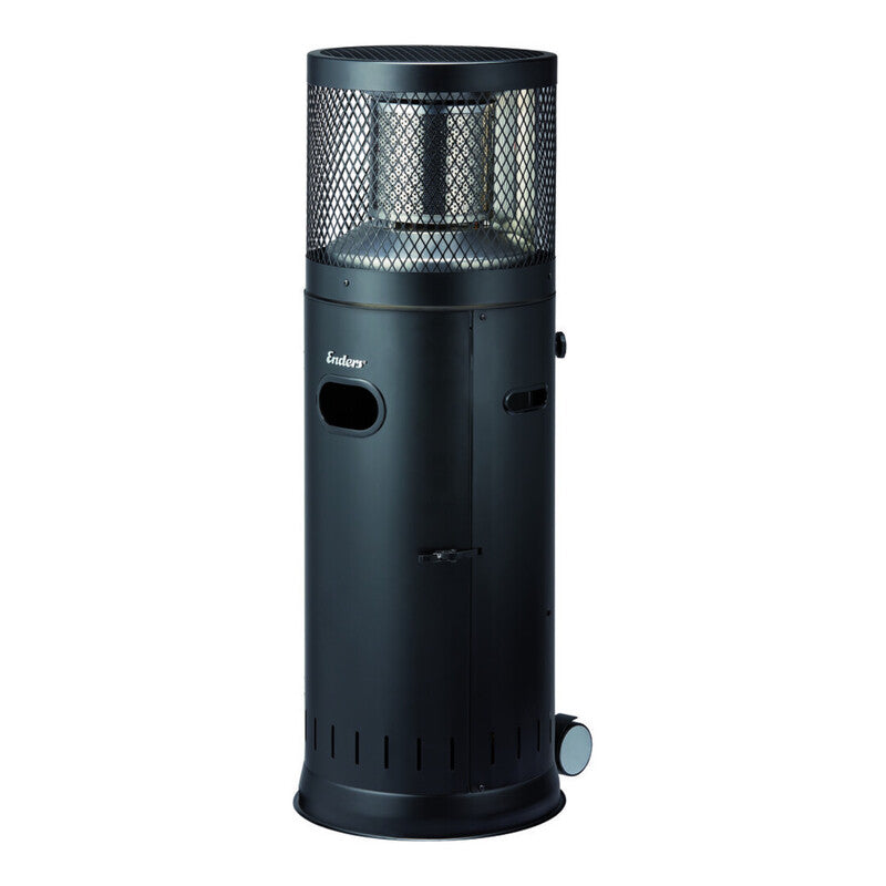 [neuwertig] B-ware Enders Terrassenheizer Heizstrahler Polo 2.0 Edelstahl Schwarz 3-6kw Mobil 115cm