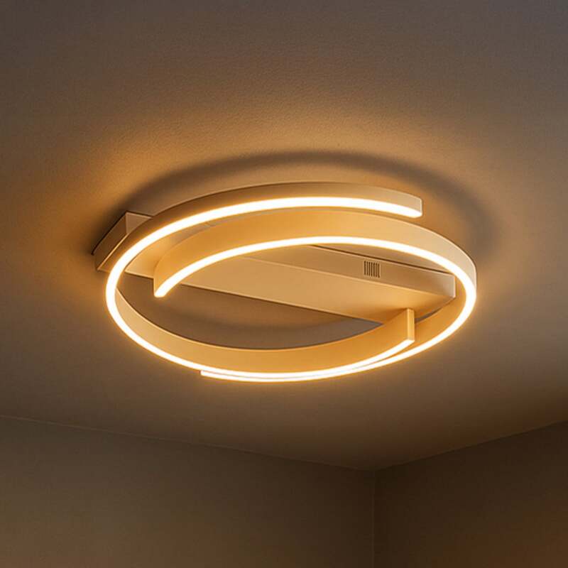 [neuwertig] B-ware Fischer & Honsel Deckenlampe Circly Led Leuchte Dimmbar Creme Ø56cm